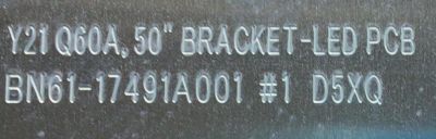 LED PARA TV SAMSUNG / NUMERO DE PARTE BN96-52597A / LM41-01041A / LM4101041A / Q500C-64 / L1_AU8/9K_E0 / BN61-17491A / BN61-17491A001 / PANEL CY-SA050HGAV4H / MODELOS HG50AU800NFXZA / UN50AU8000FXZA / (MEDIDAS 1.09M X 15CM) - Imagen 6